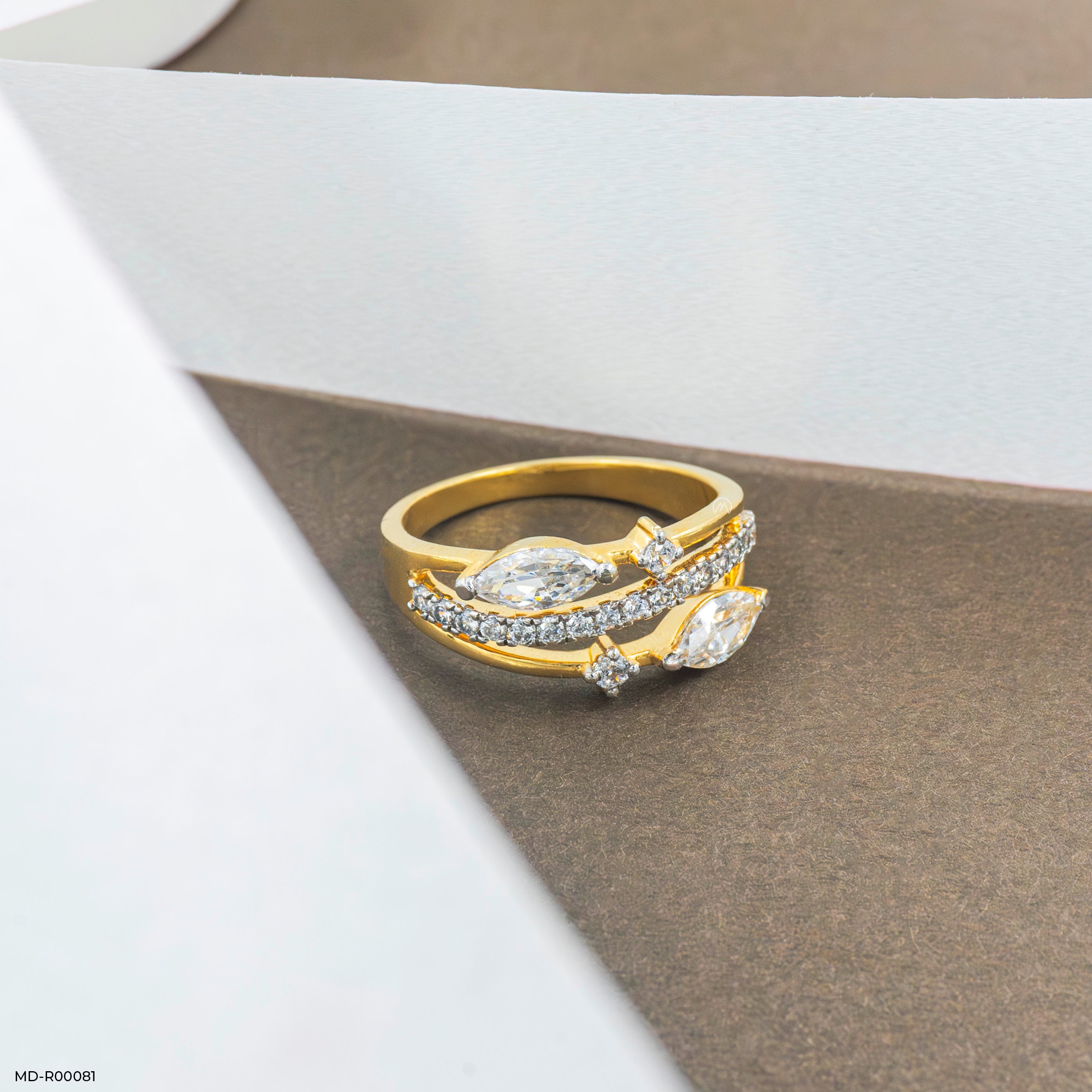 Maleficent Diamond Rings 9K Yellow Gold
