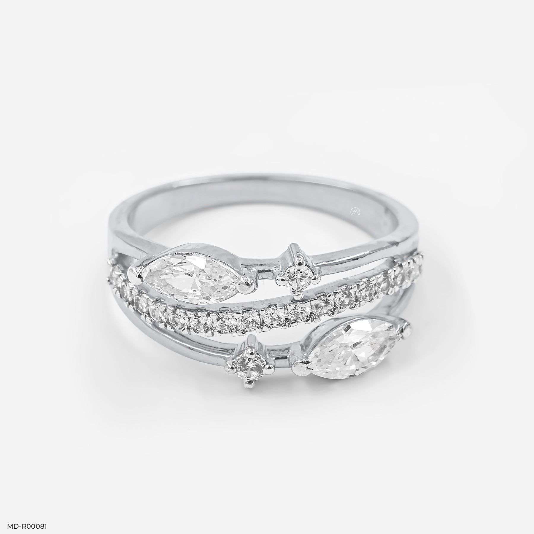 Maleficent  Diamond Rings 14K White Gold