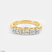 Five-Stone Trellis Ring 18K Yellow Gold