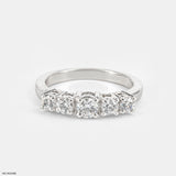 Five-Stone Trellis Ring 14K Rose Gold