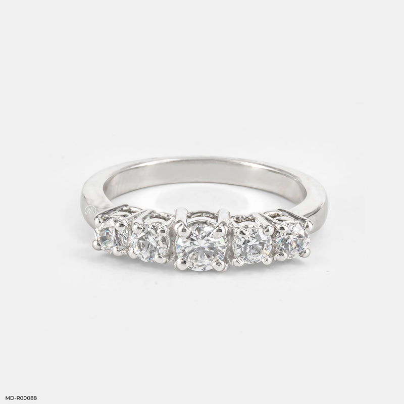 Five-Stone Trellis Ring 14K Rose Gold