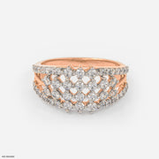 Francine Diamond Rings 9K Rose Gold