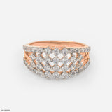 Francine Diamond Ring 14K Rose Gold