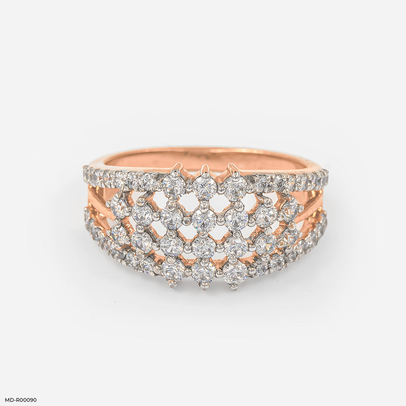 Francine Diamond Ring 14K Rose Gold