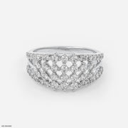 Francine Diamond Rings 18K White Gold