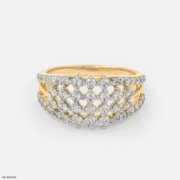 Francine Diamond Rings 18K Yellow Gold
