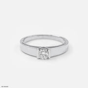 0.50 Carat Dual Layer Solitaire Ring Platinum 950
