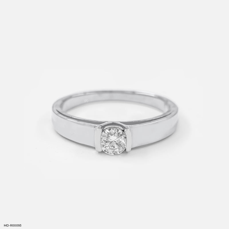 Dual Layer Ring 14K White Gold