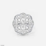 The Diamond Flower Cluster Ring 14K Yellow Gold