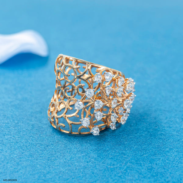 Ancient Glory Diamond Ring 18K Rose Gold