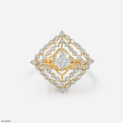 The Diamond Kite Ring 9K Yellow Gold