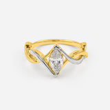 The Ave Marquee Ring 14K Yellow Gold