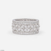 Floral Cluster Eternity Band