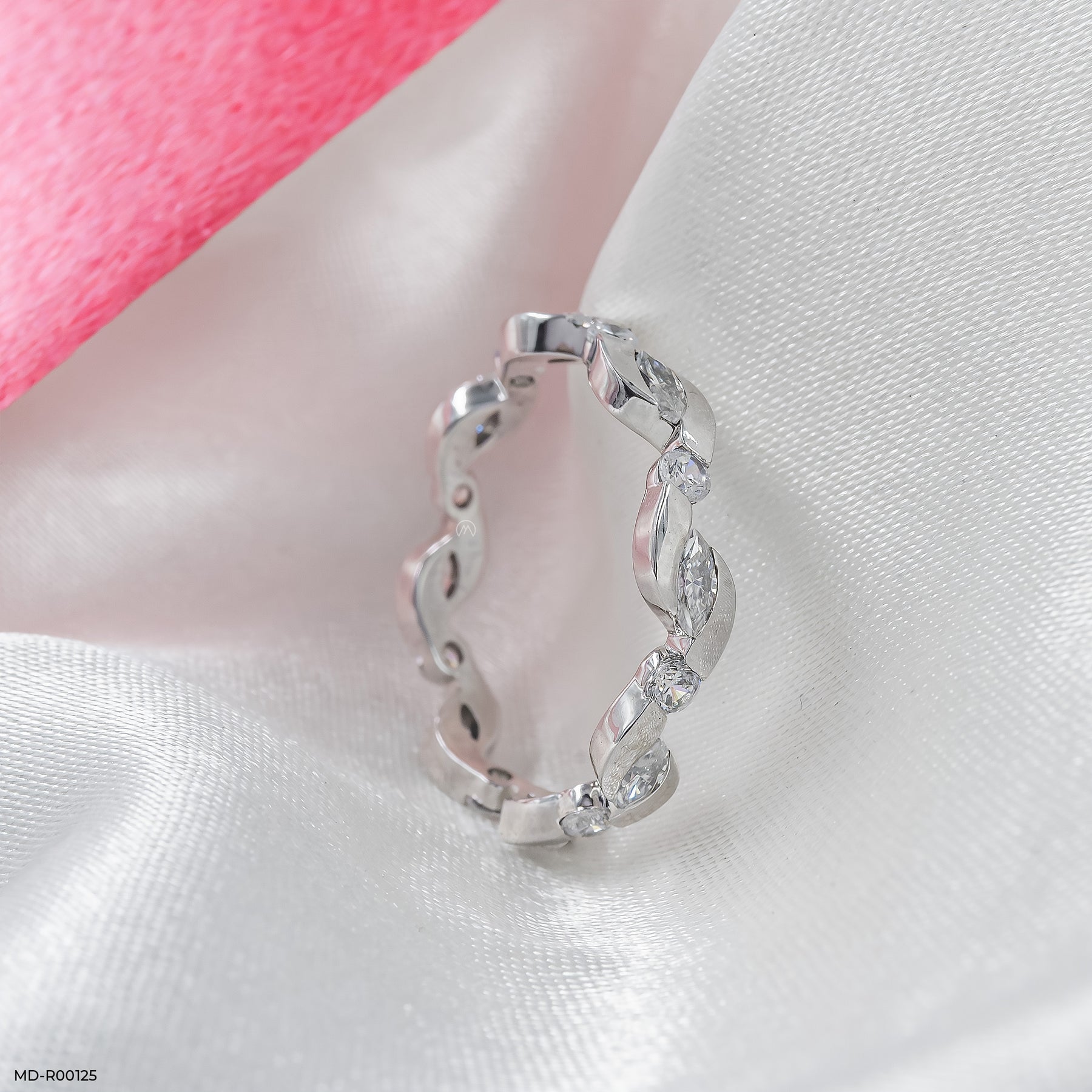 Waterdrop Trail  Diamond Rings 14K Yellow Gold