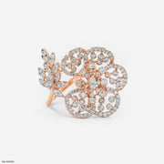 The Nature-Inspired Diamond Ring 9K Rose Gold