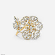 The Nature-Inspired Diamond Ring 9K Yellow Gold