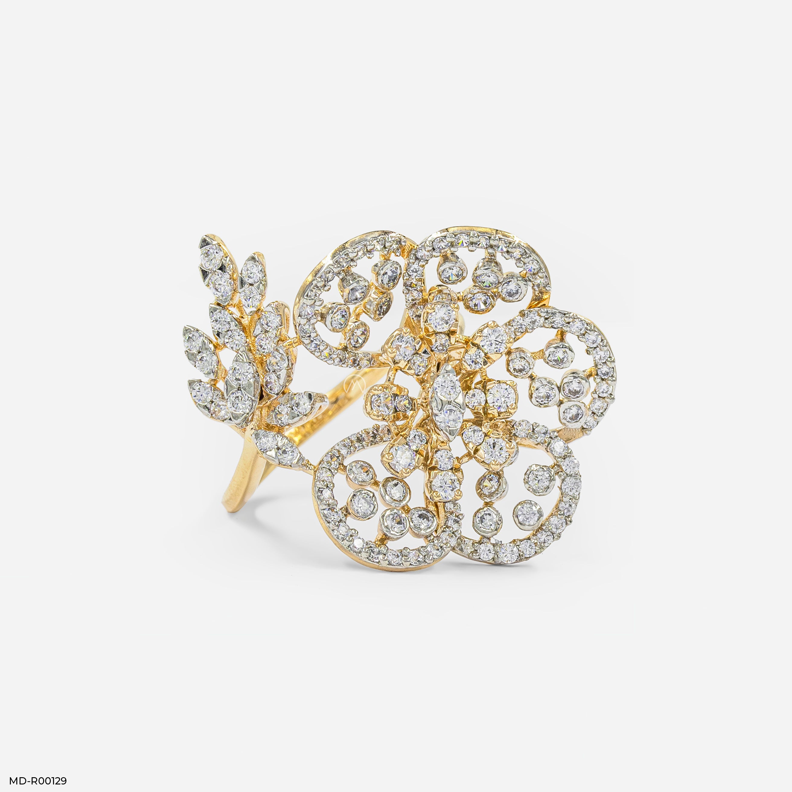 The Nature-Inspired Diamond Ring 9K Yellow Gold