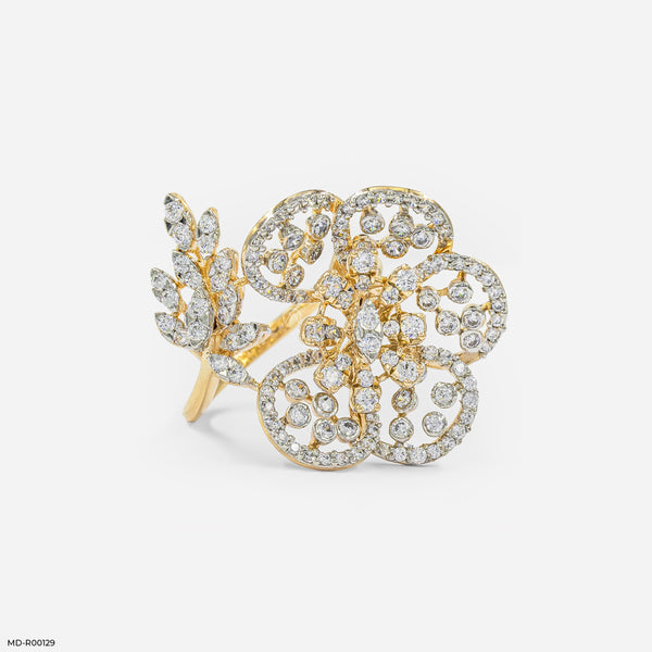 The Nature-Inspired Diamond Ring 14K Yellow Gold