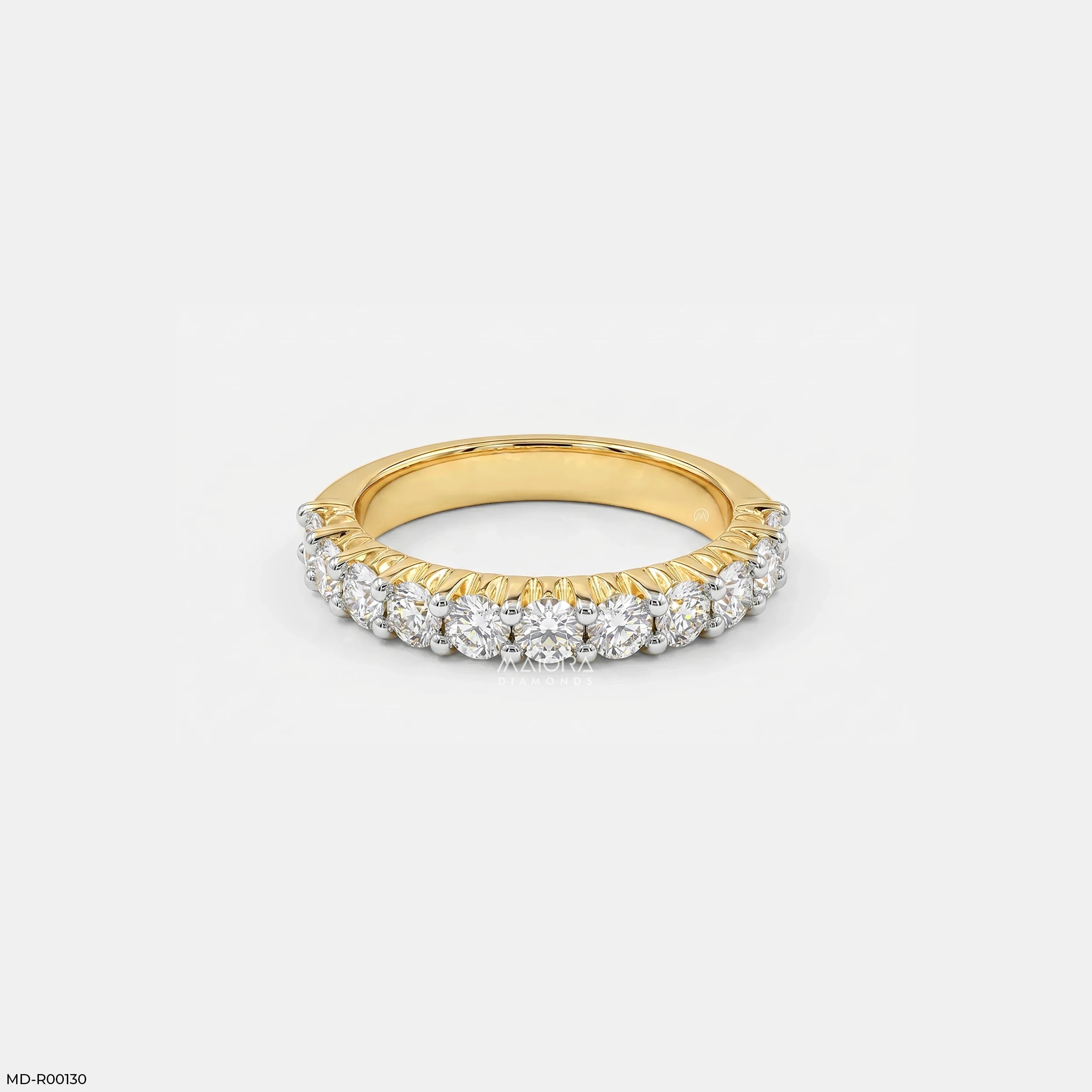 2 Carat Round Stackable Ring 14K Rose Gold
