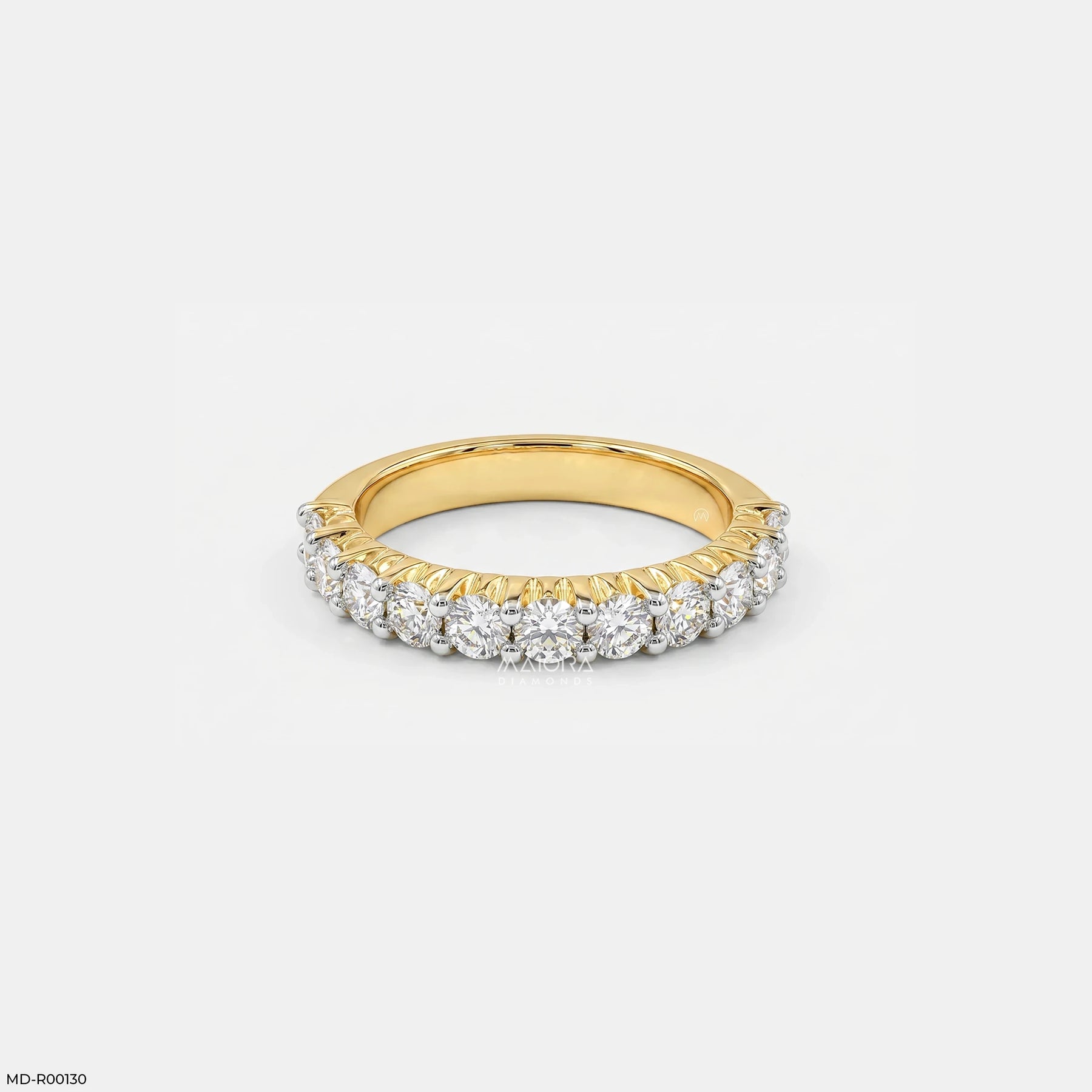2 Carat Round Stackable Ring 14K Rose Gold