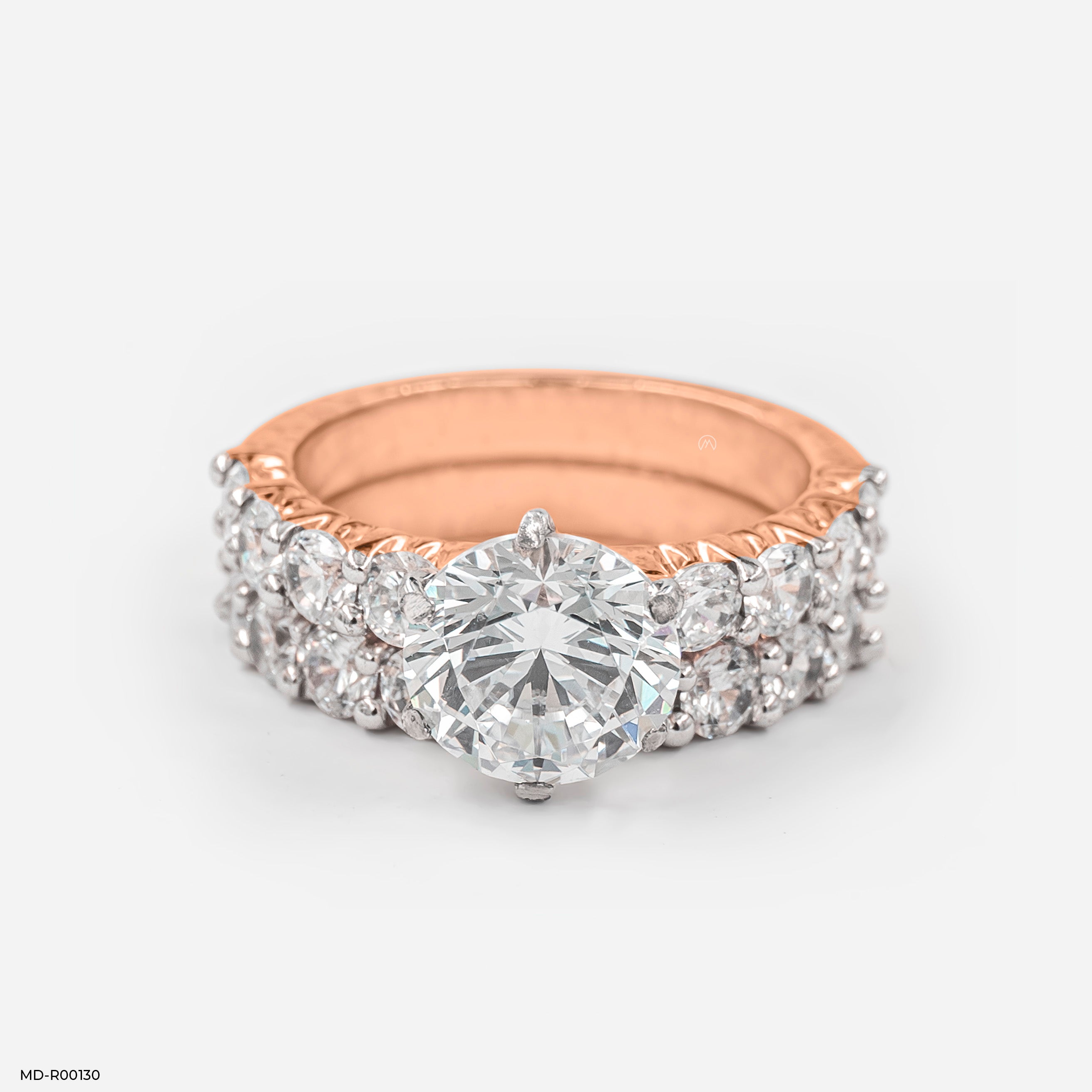 2 Carat Round Stackable Ring