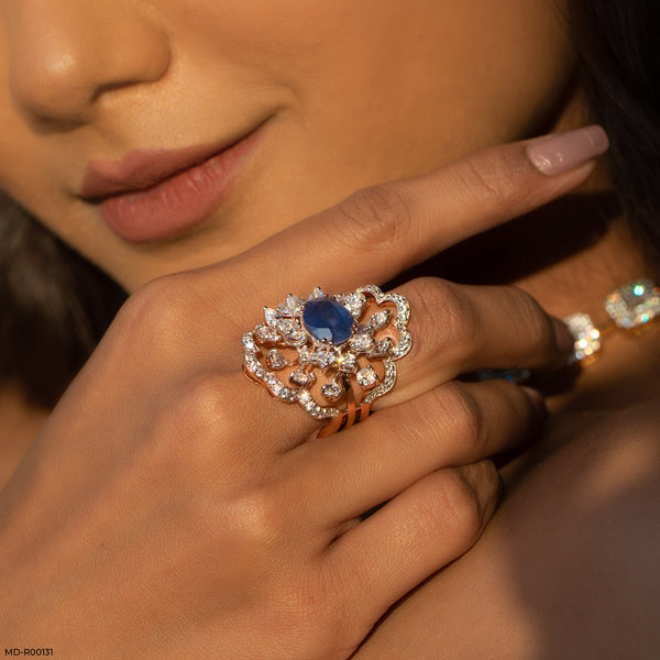 Baroque Twilight Ring 14K Rose Gold