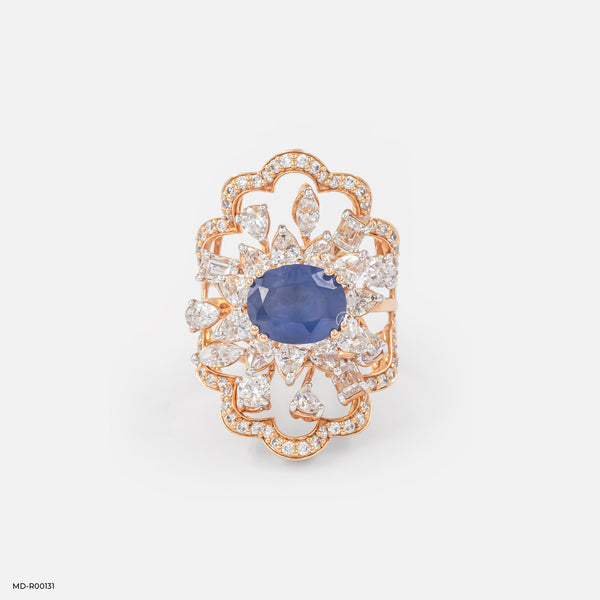Baroque Twilight Ring 14K Rose Gold