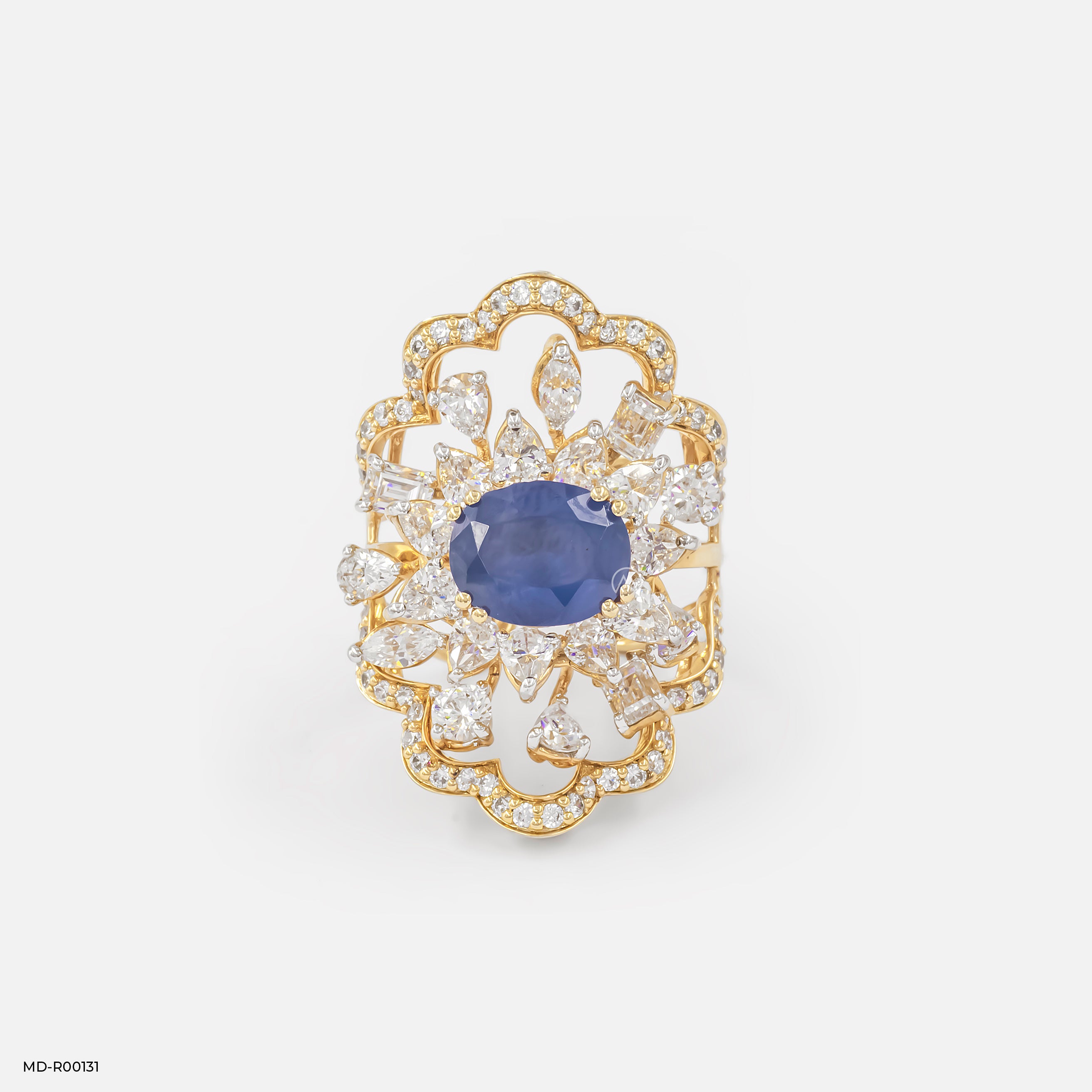 Baroque Twilight Ring 9K Yellow Gold