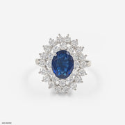 1.5 Carat Crimson Lab Diamond Ring