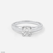 0.75 Carat Round Classic Solitaire Ring Platinum 950