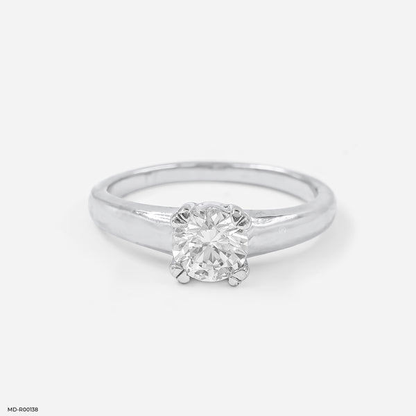 Classy Diamond Ring 14K White Gold