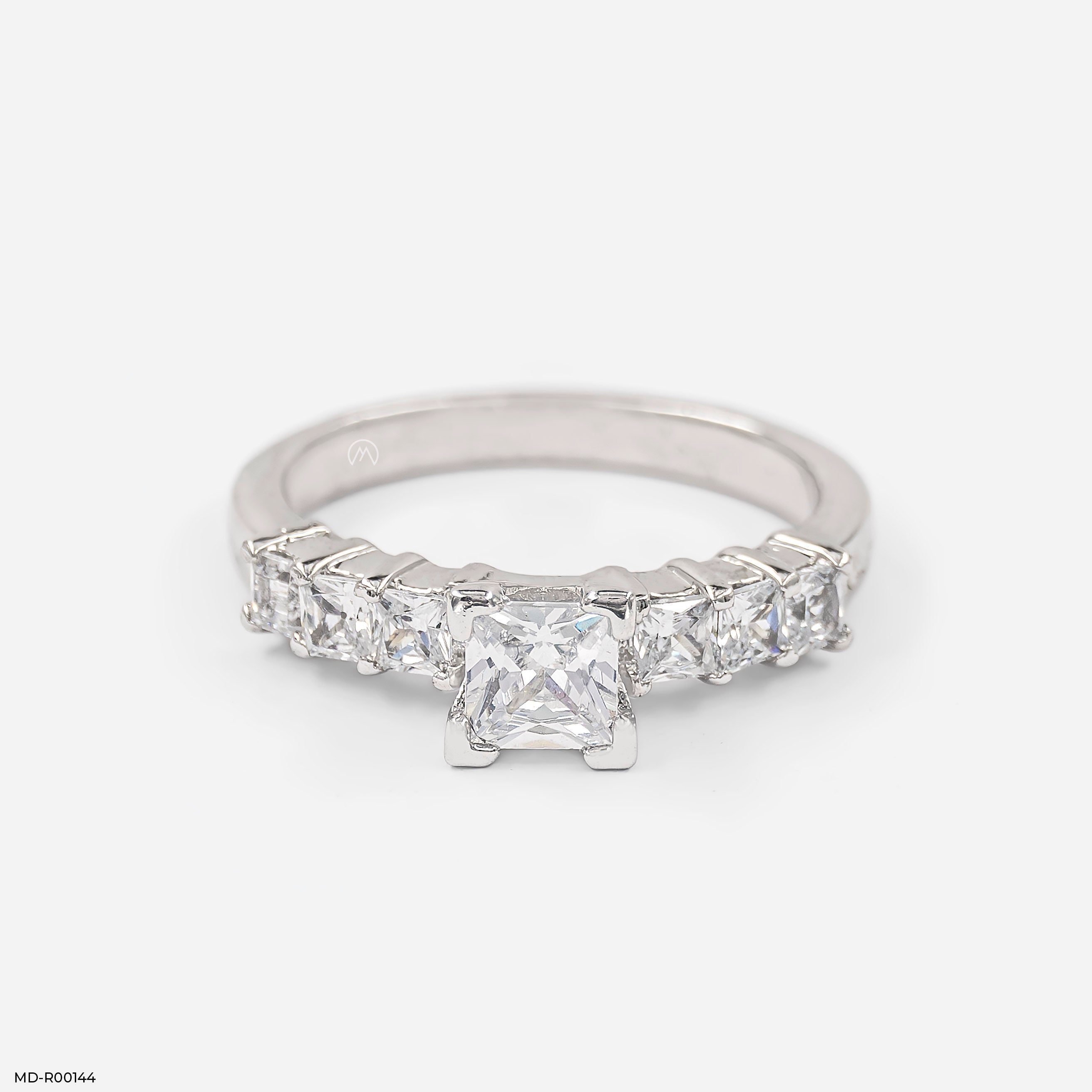 1 Carat Squarebea Diamond Ring 14K Rose Gold