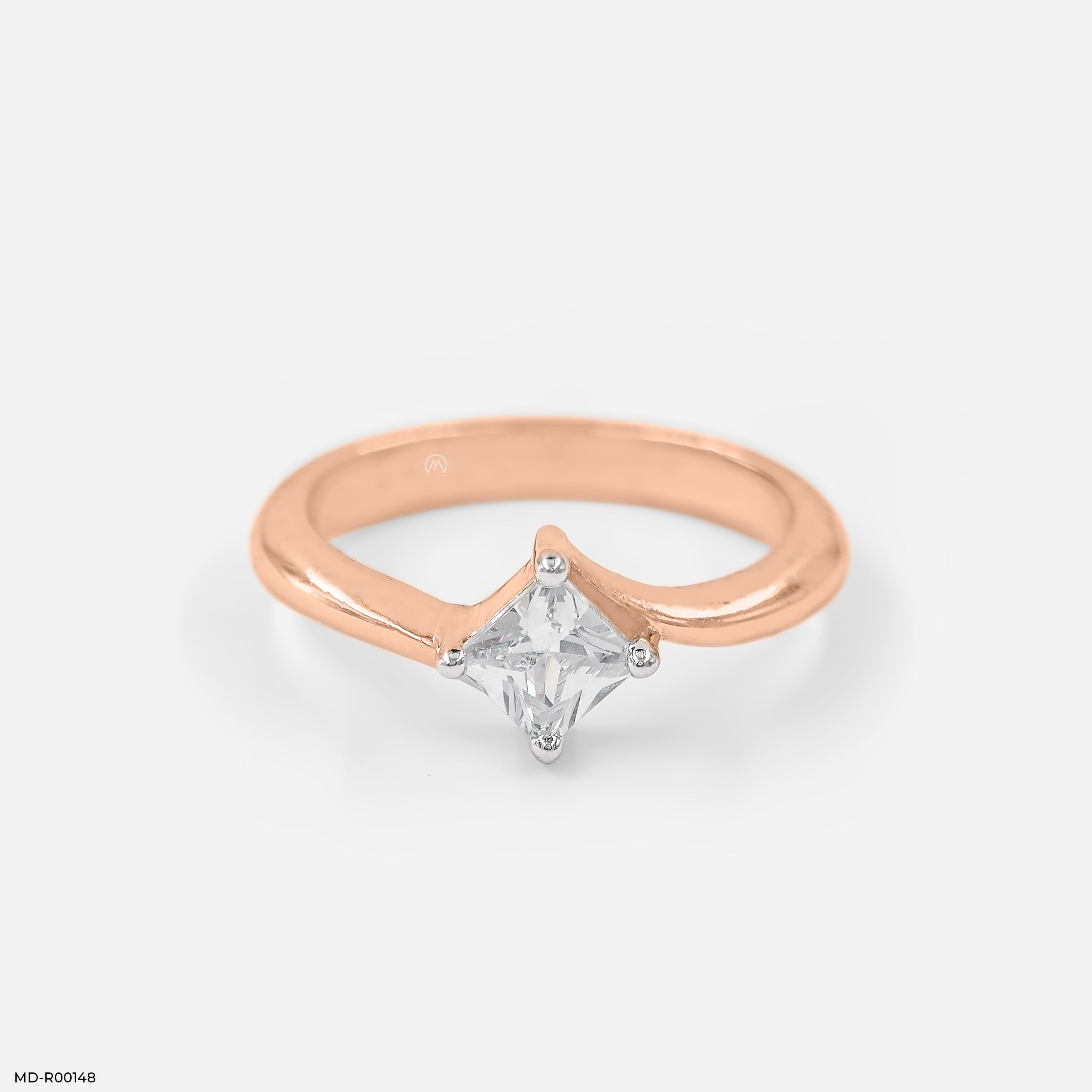 The Jive Princessey Diamond Rings 14K Rose Gold