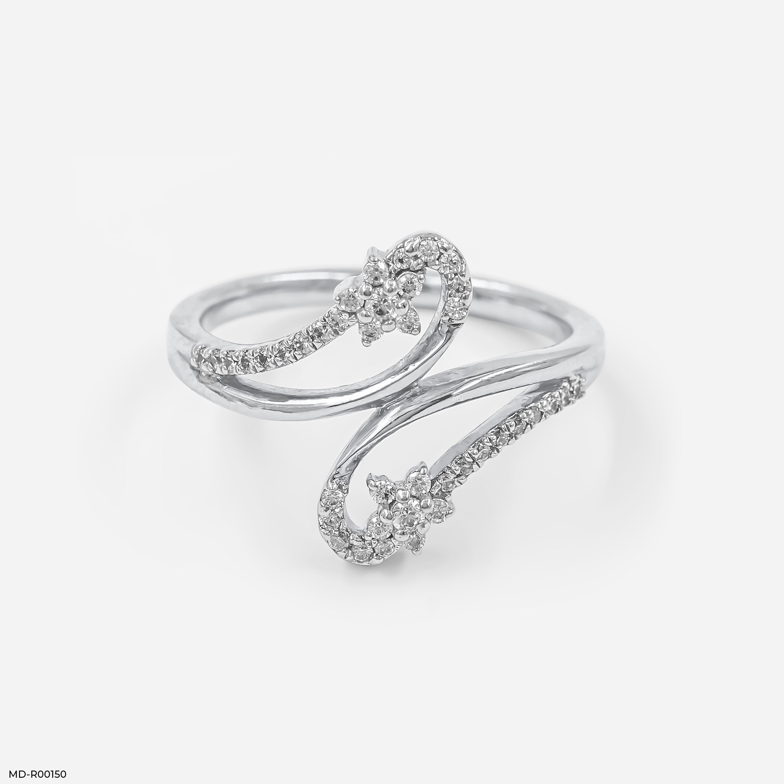 Entwined Diamond Wrap Rings 9K Rose Gold