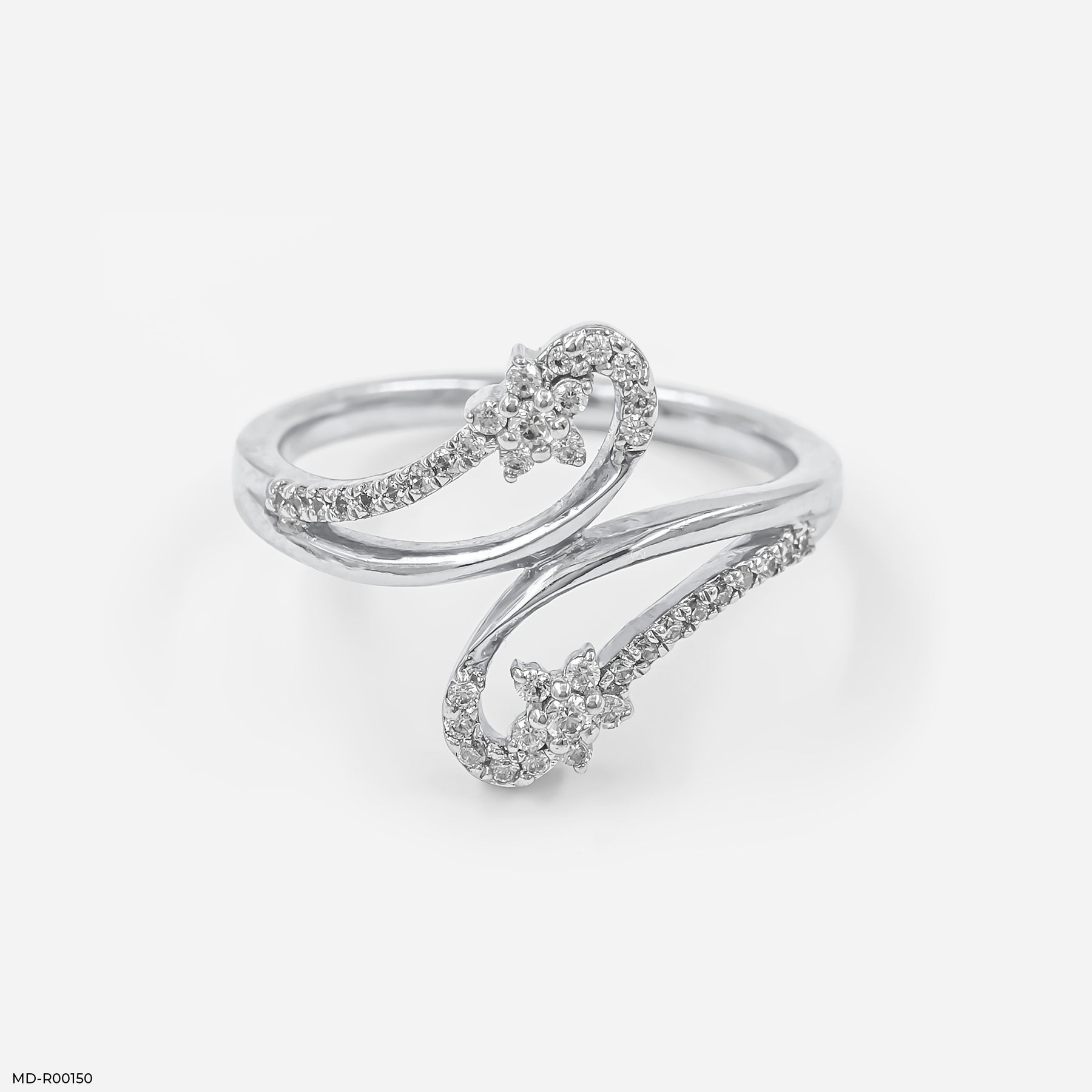 Entwined Diamond Wrap Rings 14K Yellow Gold