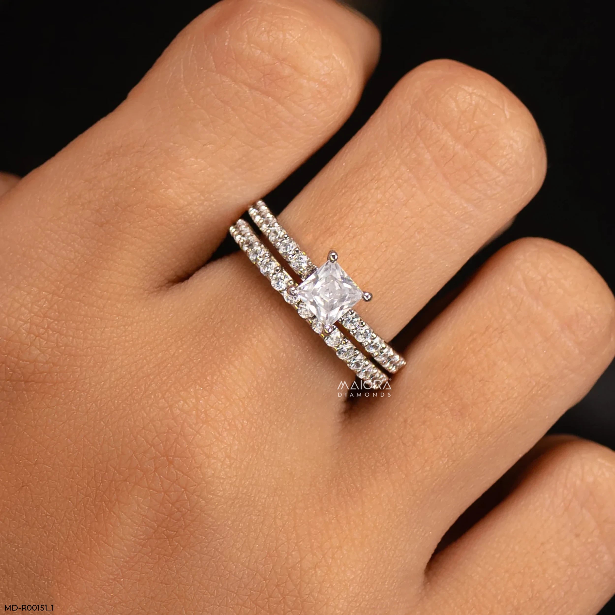 1 Carat Treasures Princessara Stackable Ring