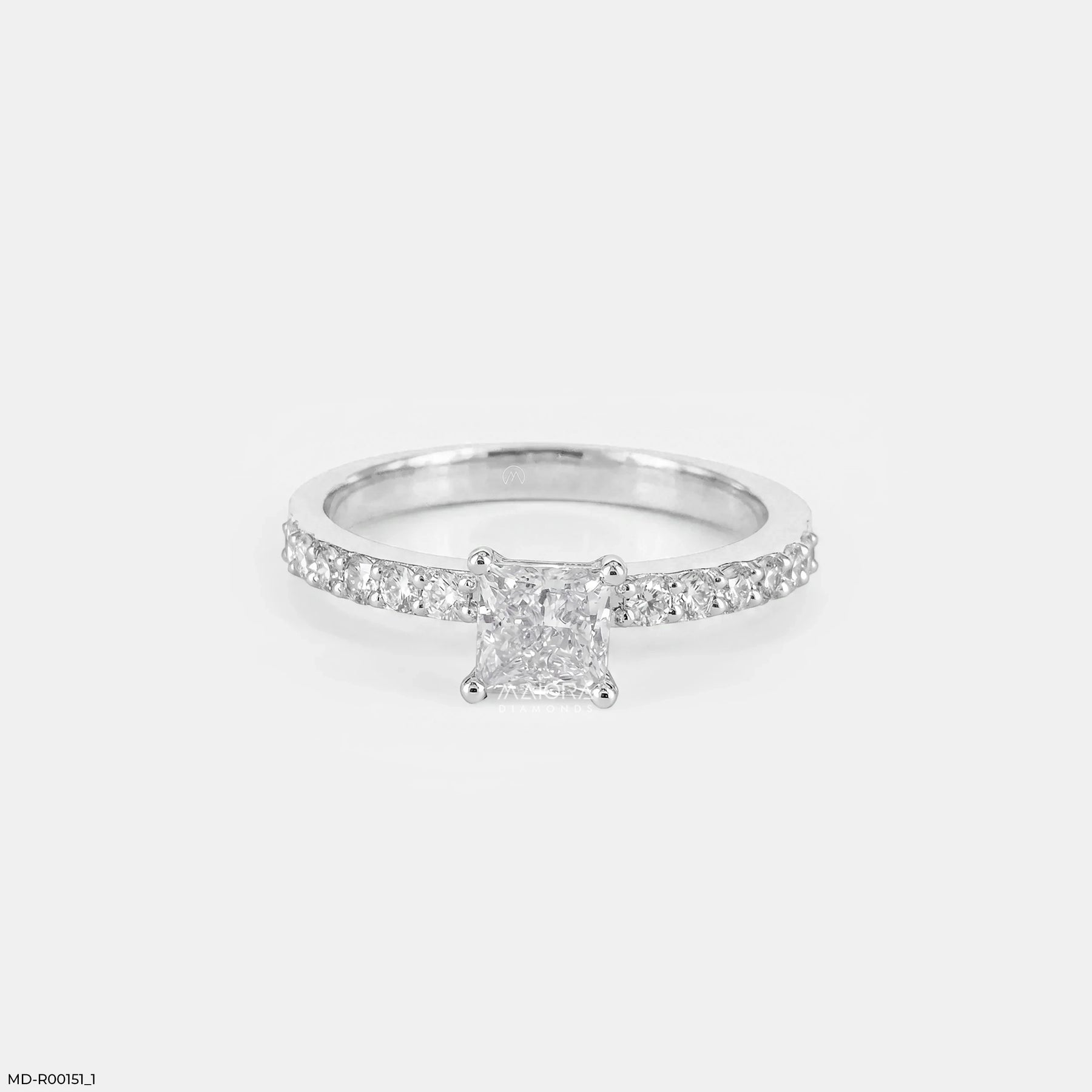 1 Carat Treasures Princessara Stackable Ring 14K Rose Gold