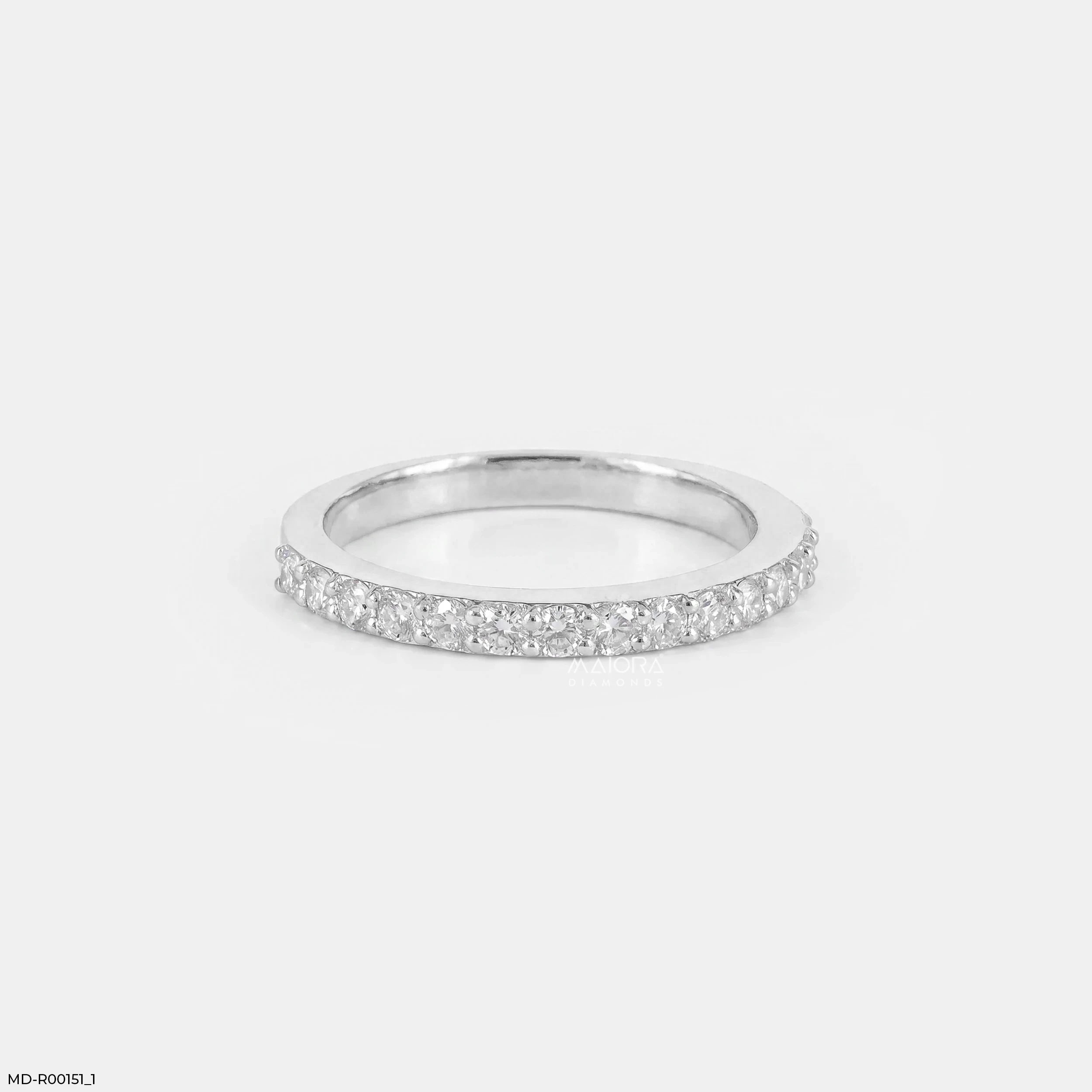 1 Carat Treasures Princessara Stackable Ring Platinum 950