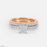 1 Carat Treasures Princessara Stackable Ring 9K Rose Gold