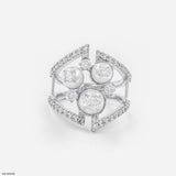 Open-Work Architectural Ring 18K Yellow Gold