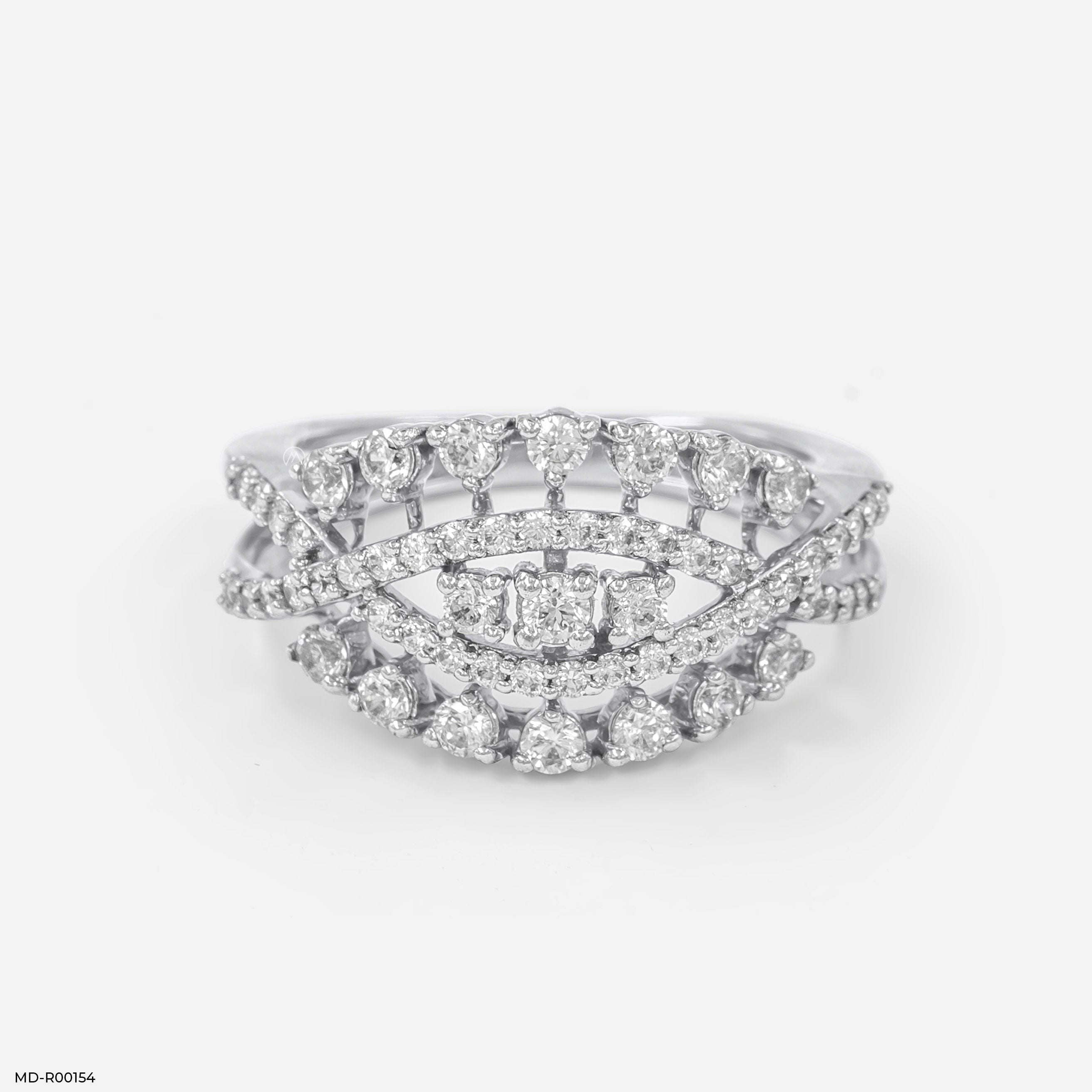Nature Inspired Round Diamond Ring