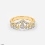 Vintage Style Vanki Diamond Ring 14K Yellow Gold