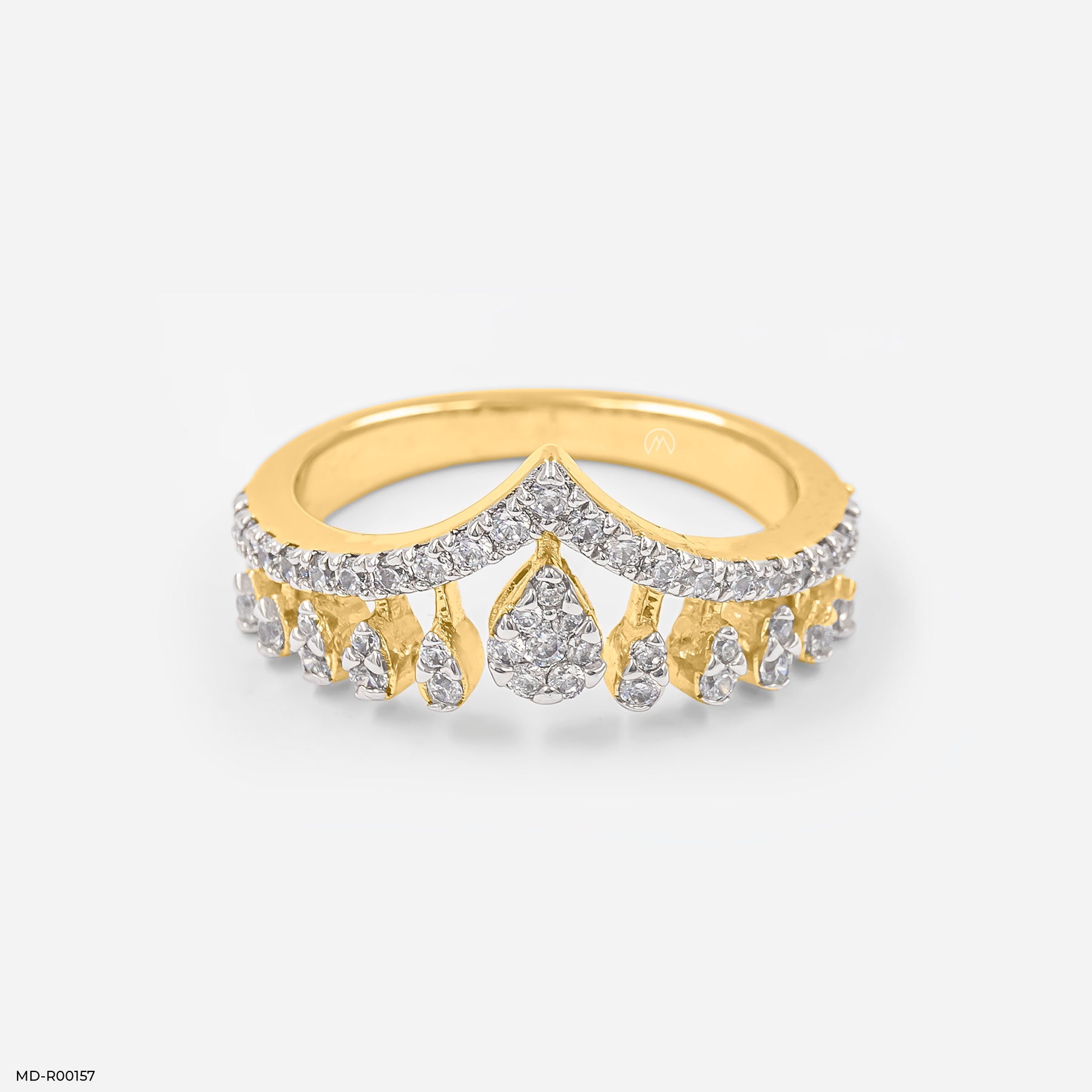 Vintage Style Diamond Rings 9K White Gold