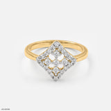 Celestial Compass Ring 14K White Gold