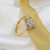 Celestial Compass Ring 14K White Gold