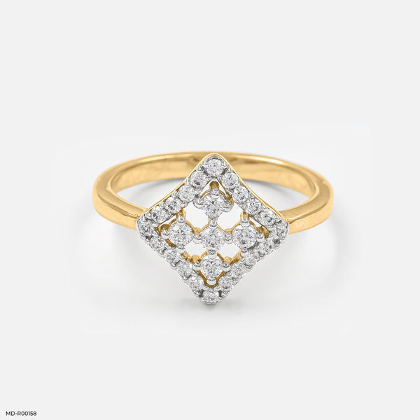 Celestial Compass Ring 14K Yellow Gold