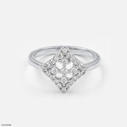 Celestial Compass Ring 14K White Gold