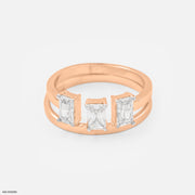 Nirvana Amassing Diamond Rings 18K Rose Gold