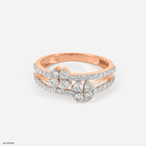 0.5 Carat Fleur Lab Diamond Ring