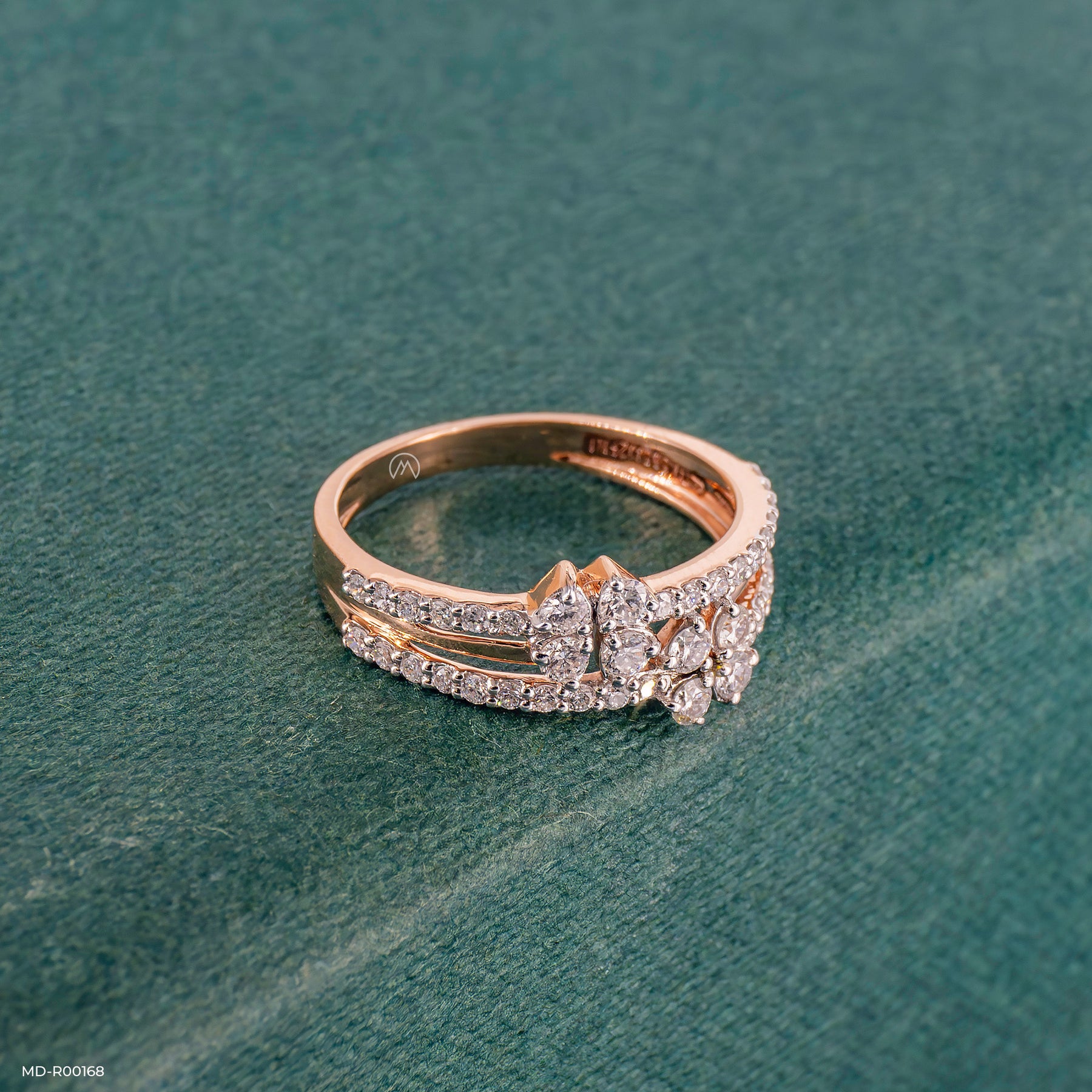 0.5 Carat Fleur Lab Diamond Ring